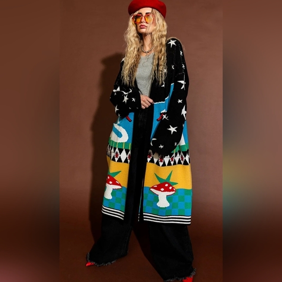 Dressed in LALA Sweaters - Dresses In Lala Dreamland Longline Blanket Cardigan Size S/M